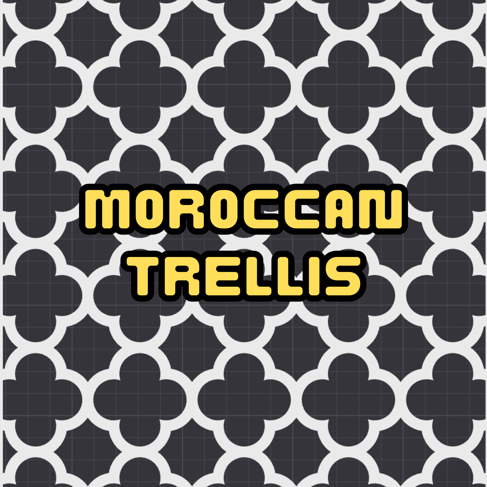 Moroccan Trellis cage panel pattern example