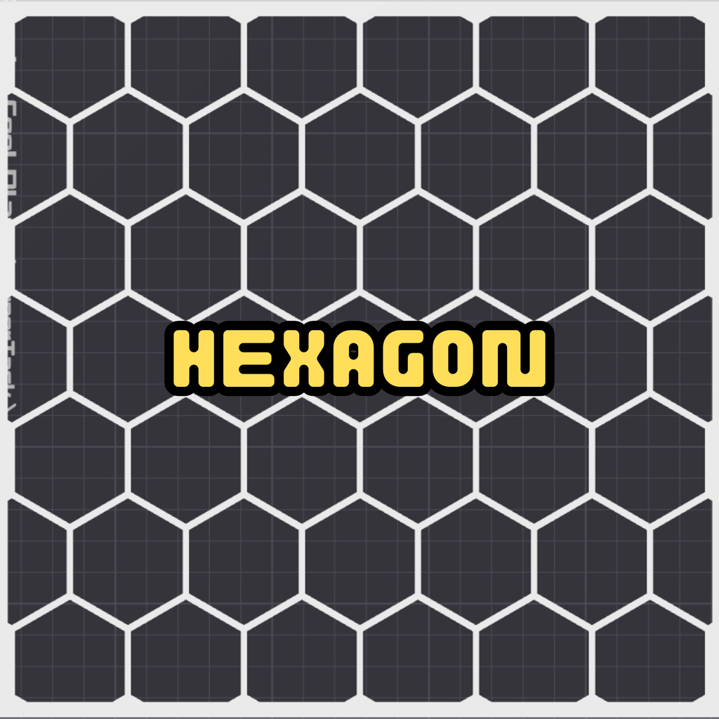 Hexagon cage panel pattern example
