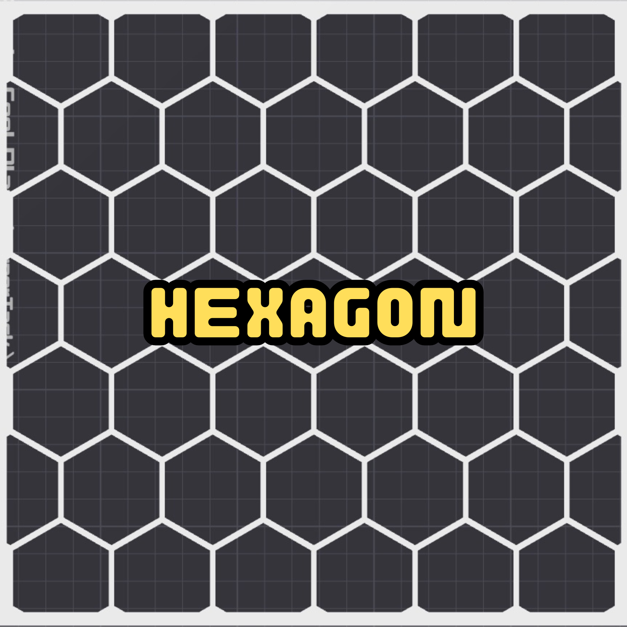 Hexagon cage panel pattern example