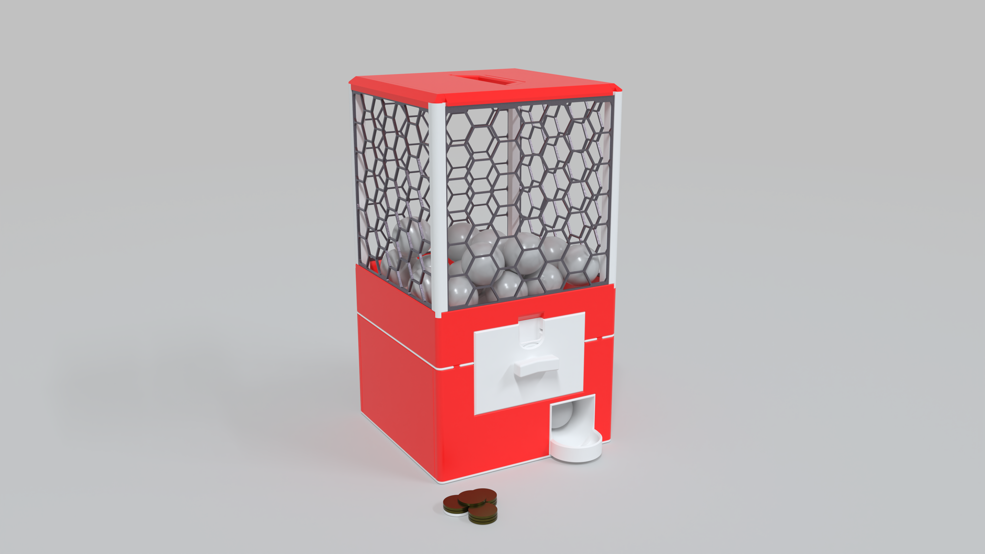 GachaPop machine render, single unit
